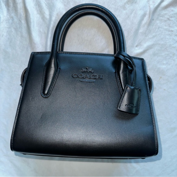 Coach Handbags - Coach Andrea Black Leather Handbag